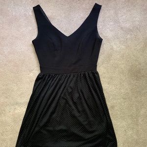 Black V-Neck Dress